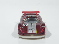 2010 Hot Wheels Race World Speedway Saleen S7 Metalflake Red Die Cast Toy Dream Race Car Vehicle