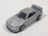 2010 Hot Wheels HW Premiere Nissan Skyline GT-R R34 Silver Die Cast Toy Car Vehicle