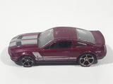 2010 Hot Wheels Multipack Exclusive '07 Shelby GT500 Metallic Plum Red Die Cast Toy Muscle Car Vehicle