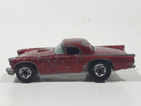 1982 Hot Wheels '57 T-Bird Metalflake Red Die Cast Toy Classic Car Vehicle