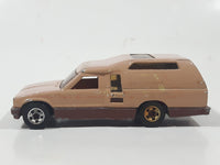 Vintage 1981 Hot Wheels Minitrek Tan Brown Die Cast Toy Car Vehicle Made in Hong Kong