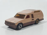 Vintage 1981 Hot Wheels Minitrek Tan Brown Die Cast Toy Car Vehicle Made in Hong Kong