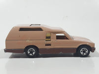 Vintage 1981 Hot Wheels Minitrek Tan Brown Die Cast Toy Car Vehicle Made in Hong Kong