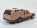 Vintage 1981 Hot Wheels Minitrek Tan Brown Die Cast Toy Car Vehicle Made in Hong Kong