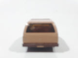 Vintage 1981 Hot Wheels Minitrek Tan Brown Die Cast Toy Car Vehicle Made in Hong Kong