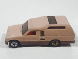 Vintage 1981 Hot Wheels Minitrek Tan Brown Die Cast Toy Car Vehicle Made in Hong Kong