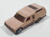 Vintage 1981 Hot Wheels Minitrek Tan Brown Die Cast Toy Car Vehicle Made in Hong Kong