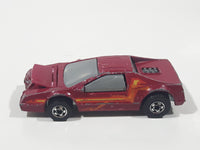 Vintage 1985 Hot Wheels Crack Ups Smash Mobile Maroon Die Cast Toy Car Vehicle Hong Kong