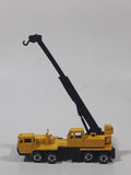 Vintage 1982 Hot Wheels Wheels Workhorses Construction Crane Yellow Die Cast Toy Car Vehicle