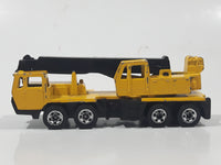 Vintage 1982 Hot Wheels Wheels Workhorses Construction Crane Yellow Die Cast Toy Car Vehicle