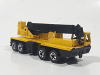 Vintage 1982 Hot Wheels Wheels Workhorses Construction Crane Yellow Die Cast Toy Car Vehicle