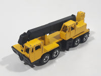 Vintage 1982 Hot Wheels Wheels Workhorses Construction Crane Yellow Die Cast Toy Car Vehicle