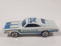 2011 Hot Wheels HW Main Street '69 Dodge Charger Ocala Police 742 Pearl White Die Cast Toy Muscle Car Vehicle