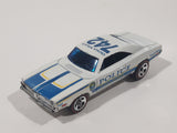 2011 Hot Wheels HW Main Street '69 Dodge Charger Ocala Police 742 Pearl White Die Cast Toy Muscle Car Vehicle