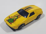 Vintage Gingell (Rhino) Porsche 928 Cobra Snake Yellow Die Cast Toy Car Vehicle