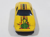 Vintage Gingell (Rhino) Porsche 928 Cobra Snake Yellow Die Cast Toy Car Vehicle