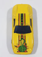 Vintage Gingell (Rhino) Porsche 928 Cobra Snake Yellow Die Cast Toy Car Vehicle