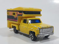 JRI Road Machines RV Camper Chevy Pickup Truck Yellow Die Cast Toy Car Vehicle - Hong Kong