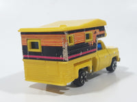 JRI Road Machines RV Camper Chevy Pickup Truck Yellow Die Cast Toy Car Vehicle - Hong Kong