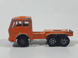Vintage Majorette Mercedes Semi Tractor Truck Orange 1:100 Scale Die Cast Toy Car Vehicle Made in France