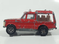 Vintage 1980 Majorette No. 246 Range Rover Rescue Team Red 1/60 Scale Die Cast Toy Car Emergency Vehicle