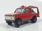 Vintage 1980 Majorette No. 246 Range Rover Rescue Team Red 1/60 Scale Die Cast Toy Car Emergency Vehicle