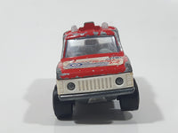 Vintage 1980 Majorette No. 246 Range Rover Rescue Team Red 1/60 Scale Die Cast Toy Car Emergency Vehicle