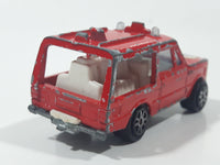 Vintage 1980 Majorette No. 246 Range Rover Rescue Team Red 1/60 Scale Die Cast Toy Car Emergency Vehicle