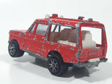 Vintage 1980 Majorette No. 246 Range Rover Rescue Team Red 1/60 Scale Die Cast Toy Car Emergency Vehicle