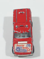 Vintage 1980 Majorette No. 246 Range Rover Rescue Team Red 1/60 Scale Die Cast Toy Car Emergency Vehicle