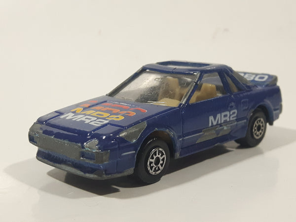 Vintage May Cheong MC Toys Toyota MR-2 Turbo Dark Blue Die Cast Toy Car Vehicle