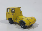 Vintage PlayArt Semi Tractor Truck Yellow Die Cast Toy Car Vehicle Made in Hong Kong