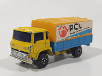 Vintage Faie Ford PCL Phoenix Container Semi Truck Yellow and Blue Die Cast Toy Car Vehicle Made in Hong Kong