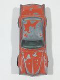 Vintage 1970s PlayArt Cadillac Eldorado Orange Die Cast Toy Car Vehicle Made in Hong Kong