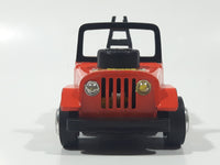 Vintage Polistil Super Jeep Tow Truck Road Service Gulf Orange Pressed Steel and Plastic Die Cast Toy Car Vehicle