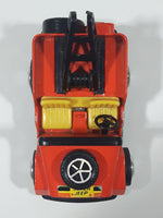 Vintage Polistil Super Jeep Tow Truck Road Service Gulf Orange Pressed Steel and Plastic Die Cast Toy Car Vehicle