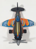 2010 Hot Wheels HW Racing Mad Propz Black Die Cast Toy Airplane