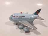 Toy Tech Air Canada Jumbo Jet Pull Back Light Up Plastic Die Cast Toy Airplane
