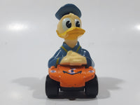 Vintage 1979 Walt Disney Productions Lesney Matchbox Orange Donald Duck Cartoon Character Series No. 2 Blue Die Cast Toy Sailor Themed Car Vehicle
