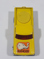 Vintage 1973 Lesney Matchbox Rolamatics No. 57 Wild Life Truck Ranger Yellow Die Cast Toy Dump Truck Vehicle