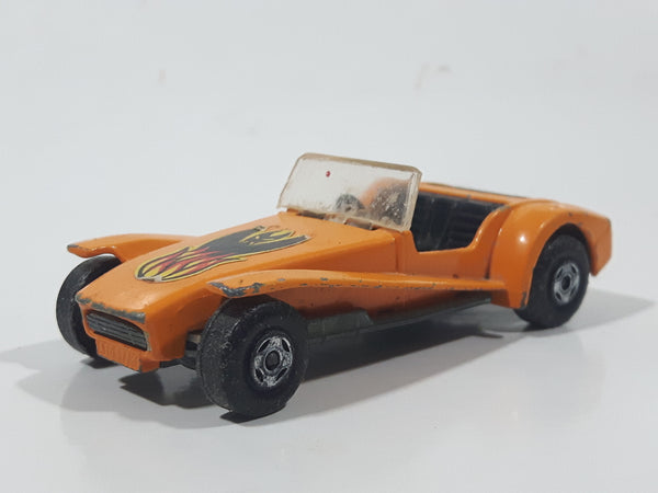 Vintage 1971 Lesney Matchbox SuperFast No. 60 Lotus Super Seven Orange Die Cast Toy Car Vehicle