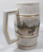 1988 The Franklin Mint Official Presentation Tankards Of The World's Great Breweries Molson Golden 6 3/4" Tall Ceramic Embossed Beer Stein Mug