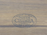 Vintage North Columbia Trading Company Wooden Giftware Restroom This Way Finger Pointing 7" x 20" Wood Wall Plaque Sign