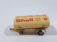 Majorette Shell Fuel Tanker Transport Trailer Yellow Die Cast Toy Car Vehicle Busted Wheels