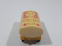 Majorette Shell Fuel Tanker Transport Trailer Yellow Die Cast Toy Car Vehicle Busted Wheels