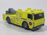 2010 Matchbox Blaze Busters Fire Engine 2006 Ladder Truck Fire Department Fluorescent Yellow Die Cast Toy Car Vehicle