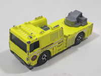 2010 Matchbox Blaze Busters Fire Engine 2006 Ladder Truck Fire Department Fluorescent Yellow Die Cast Toy Car Vehicle