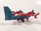 2009 Matchbox Blaze Buster Water Bomber Airplane Blue and Red Die Cast Toy Aircraft