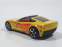 2016 Matchbox MBX Heroic Rescue '15 Corvette Stingray Yellow Die Cast Toy Car Vehicle
