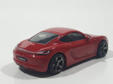 2016 Matchbox MBX Adventure City Porsche Cayman Red Die Cast Toy Car Vehicle